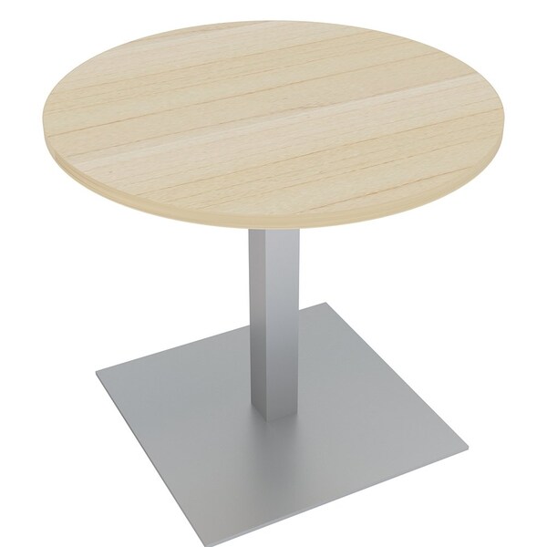 34 in W, 34 in L, 29 in H, Engineered Wood Top, Brown
